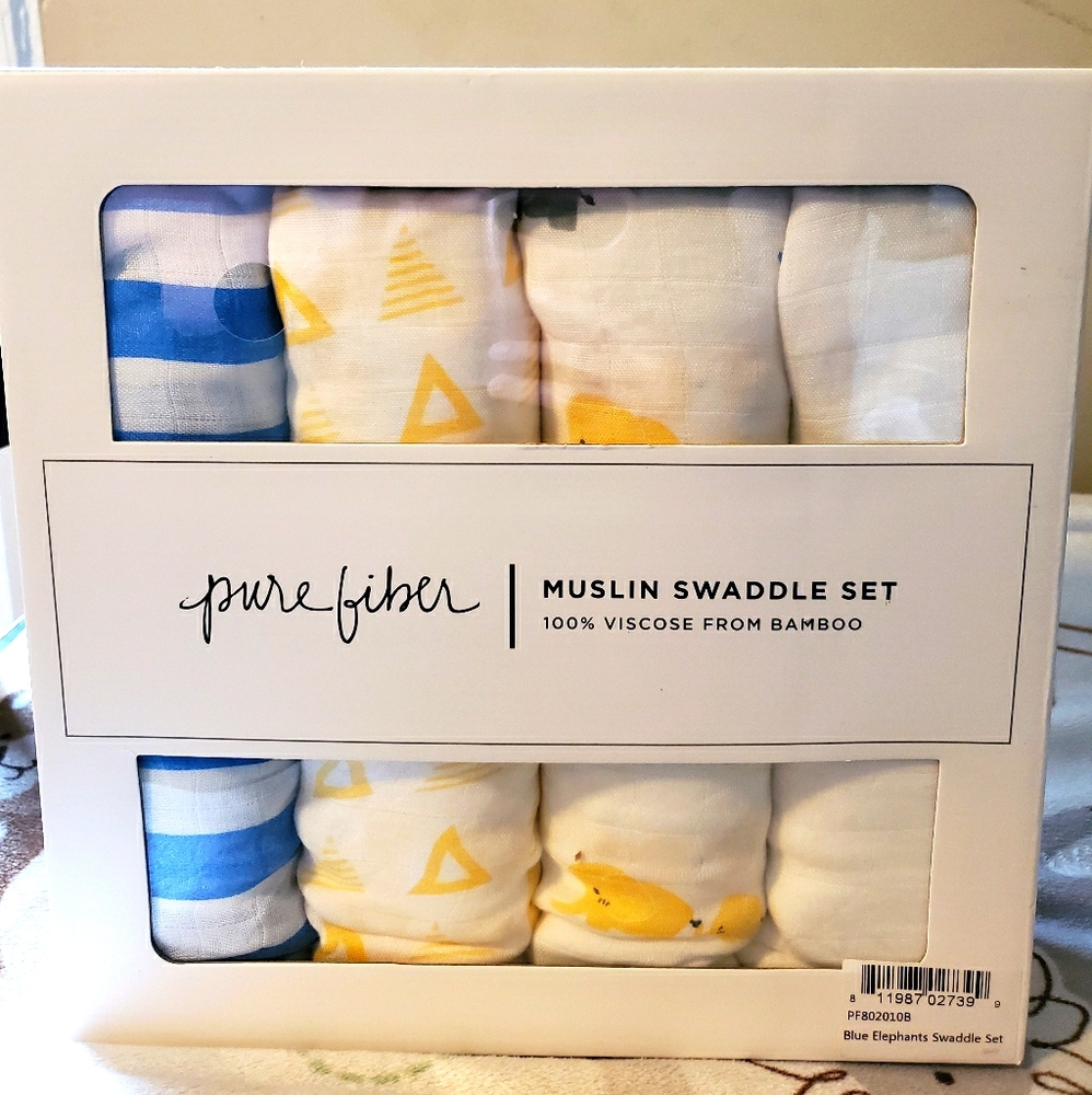 Muslin swaddle baby blankets